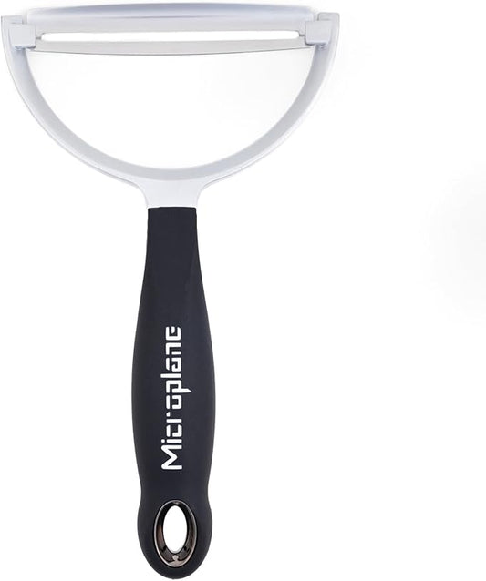 Microplane XL Professional Y-Peeler – Extra Wide Stainless Steel Blade Ideal for Potatoes Squash Pumpkin Zucchini and more, Soft-Touch Handle, Dishwasher Safe, Multi-Use Peeler for Vegetables, Fruits
