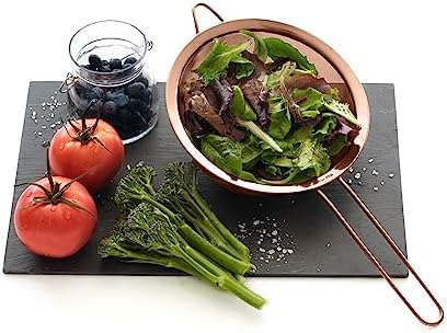 Strainer Set Fine Mesh – Premium 304 Stainless Steel (18/8) – 8″, 5.5″ and 3.3″ Sturdy Kitchen Strainers (Copper)