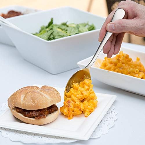 AOOSY Set of 6 Serving Spoons, Stainless Steel Serving Utensils for Buffet