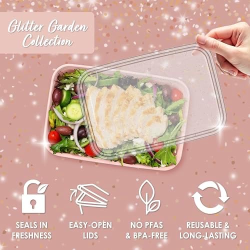 Bentgo Prep 1-Compartment Meal Prep Containers with Lids, 20 Piece Set