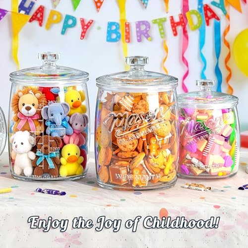 Cookie Jar with Airtight Lids, Half Gallon Wide Mouth Mason Jar