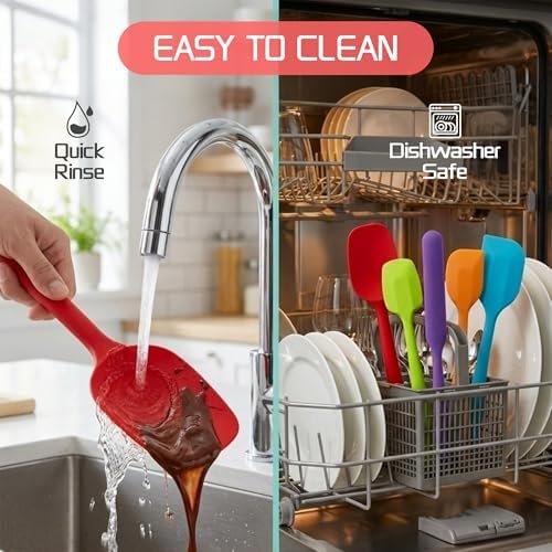5 Pieces Silicone Spatula Set BPA Free