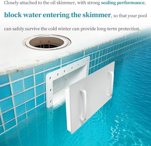 Pool Skimmer Cover Plug forHayward Mouth Skimmer SP1091WM Winterwith Handle