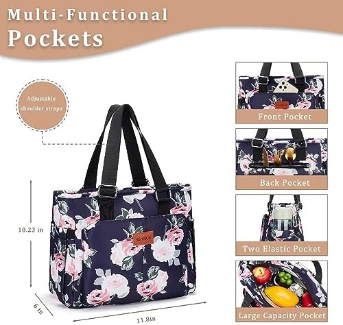 HSHRICH Insulated Lunch Bag Women - Large Tote Lunch Box For Work