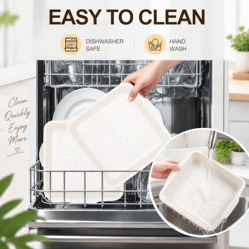 Vinino 8 x 8 Inch Silicone Brownie Pan, 2 Pack Square Mold with Steel Frame