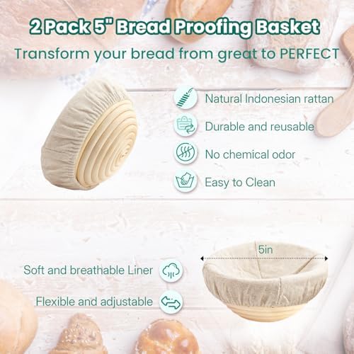 YONILL Mini Double Dutch Oven with Lid for Sourdough Bread Baking