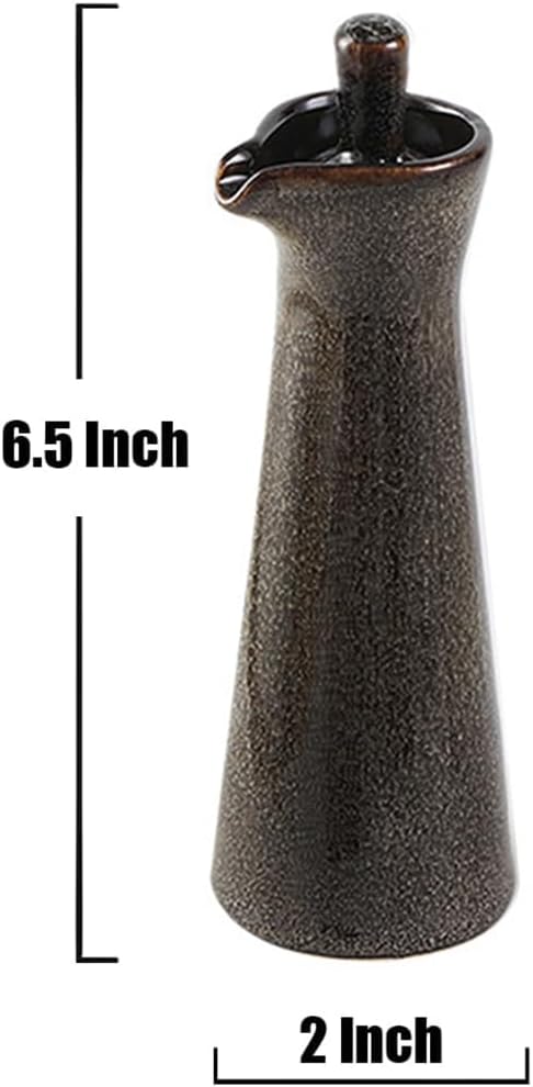 Small Ceramic Olive Oil Dispenser Bottle for Storage Of Oil, Vinegar, Soy Sauce, 120ml / 4oz