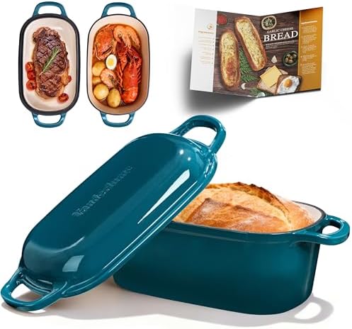 4.6-Quart Oval Dutch Oven for Bread Baking