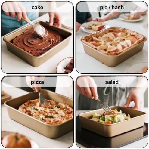 Baking Pan, 2PCS Nonstick Sheet Cake Pan for Kitchen(12.5’’ X 10’’ X 2.4’’)