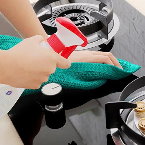 Homaxy 100% Cotton Waffle Weave Kitchen Dish Towels 12-Pack, Teal