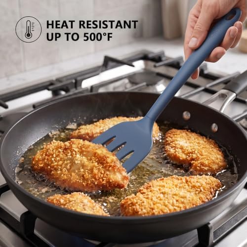 Coukre 3 Pack Silicone Spatula Set, Heat Resistant to 500°F, BPA-Free
