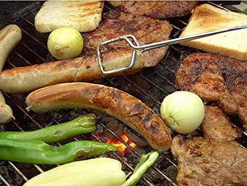 Hiash 16 Inch Extra Long Stainless Steel Kitchen Scissor Tongs, Non-Slip Comfortable Red Grip, Heat Resistant for BBQ and Cooking