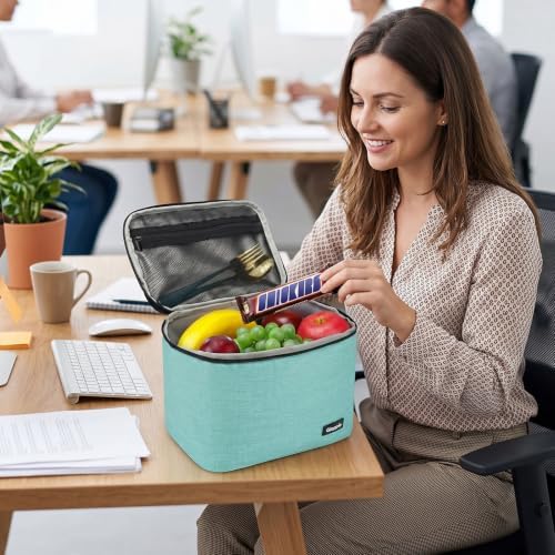 Gloppie Lunch Bag, Insulated Lunch Box for Adults & Kids, Green-M