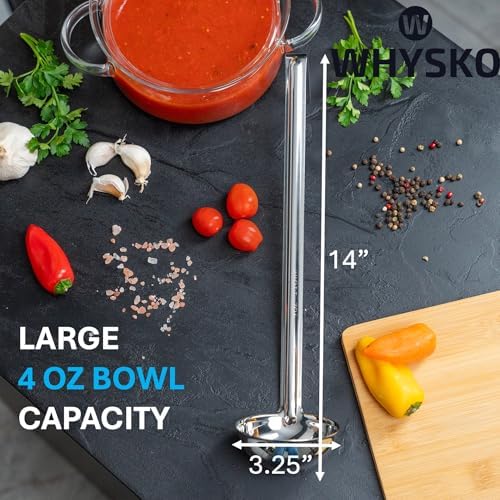 3-Pack Stainless Steel Soup Ladles, 4 oz Heat Resistant Serving Spoons
