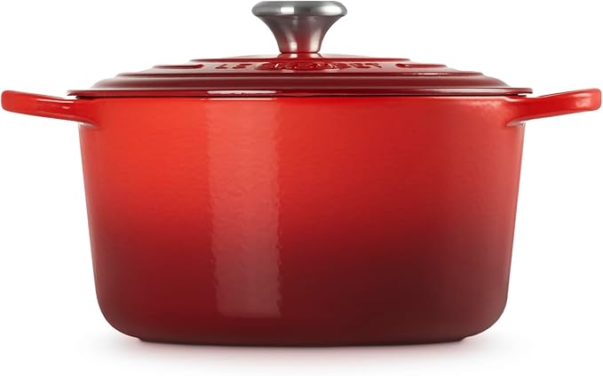 Le Creuset Enameled Cast Iron Signature Deep Round Oven, 6.5 qt., Cerise