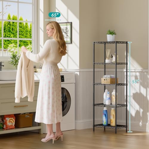 SINGAYE Metal Shelves Wire Shelving Storage Standing Adjustable Shelf Unit
