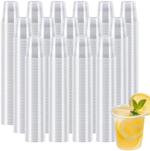 BYSNOW 1500 Pack 3 oz Clear Plastic Cups, Small Disposable Bathroom Cups
