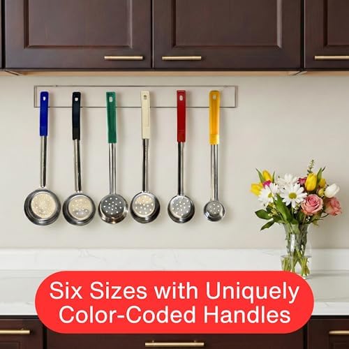 1 oz Slotted Stainless Steel Portion Control Ladle Spoodle - [Pack of 12]
