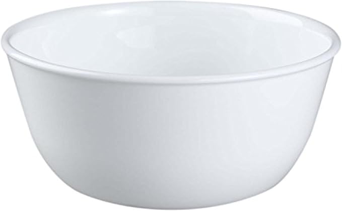 Corelle 3138 28 oz Vitrelle Glass Winter Frost White Noodle Bowl, Pack of 3
