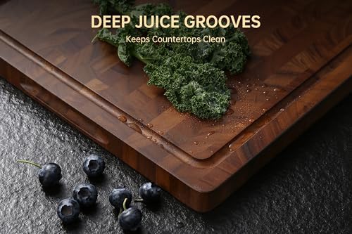 THETCHRY Walnut Cutting Boards for Kitchen, End Grain Wood Cutting Board