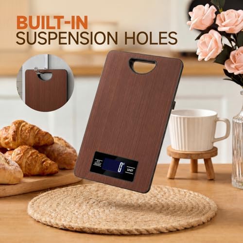Food Scale, Digital Kitchen Scale with Hanging Loop, 11lb Baking Scale
