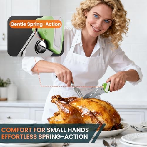 Poultry Shears, 2-in-1 Heavy Duty Kitchen Scissors