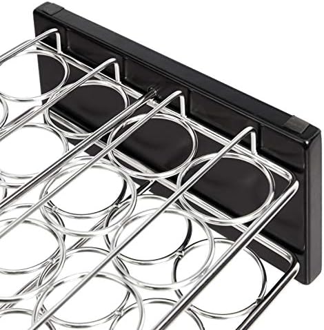 Amazon Basics 20 Jars Spice Organizer Rack, Silver (Pack of 4)