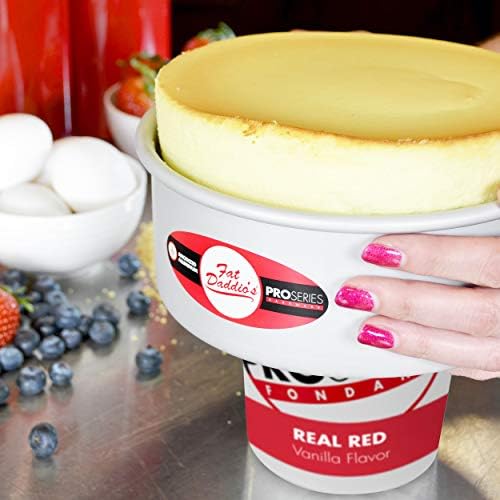 Fat Daddio's Anodized Aluminum Round Cheesecake Pan with Removable Bottom, 3 Inch by 2 Inch