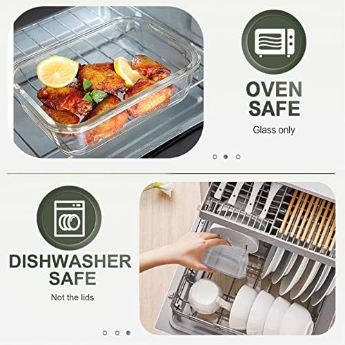 KOMUEE 30 Pieces Glass Food Storage Containers Set with Lids, Gray