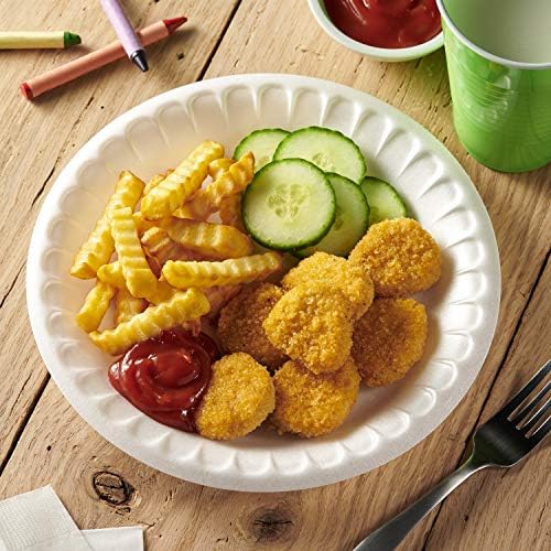 Hefty Everyday Soak-Proof Foam Plates, White, 10.25 Inch, 25 Count