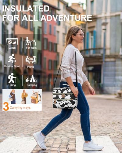 Capolo Lunch Bag for Women Men Insulated Lunch Tote Leakproof Lunchbox Bags