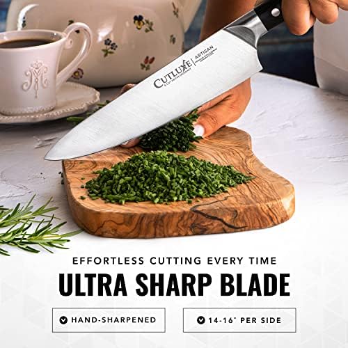 Cutluxe Chef Knife Set, 3-Piece Kitchen Knives – Razor Sharp German Steel