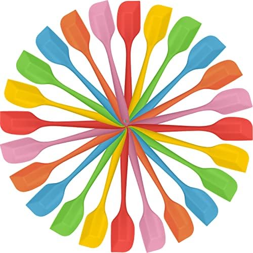 Irenare 24 Pcs Mini Silicone Spatulas Bulk, 8.3 Inch, Cute
