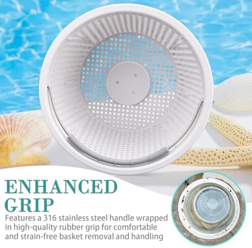 8" Pool Skimmer Basket for Inground Pool, for Pentair & Hayward