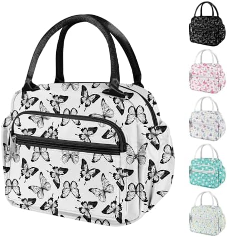 Lunch Bag Women Stylish Quilted Lunch Boxes for Adult Fit and Fresh Cooler Insulated Lunchbox for Work Cute Small 11 Liters Compact Lunchbag Waterproof