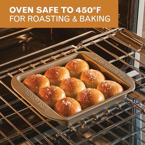 Farberware Nonstick Square Cake Pan 9-Inch, Mocha