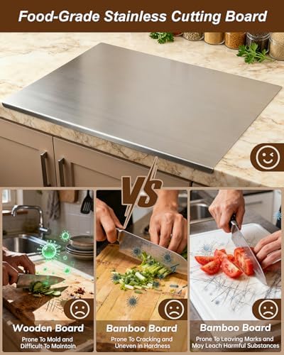 304 Stainless Steel Cutting Boards for Kitchen