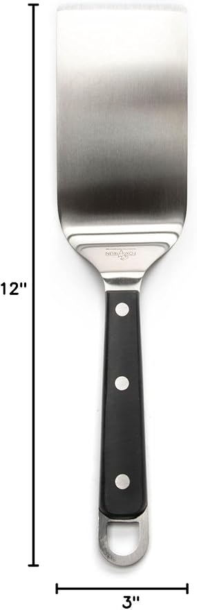 Fox Run Medium Turner/Spatula, Stainless Steel, 12-Inch, Metallic