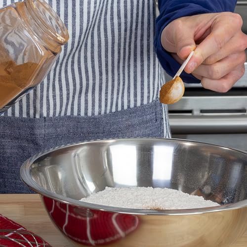 Cornucopia Brands Bulk Pack of Teaspoon Measuring Spoons (24-Pack); 5 ml / 5 cc Scoops Which Fit Inside a Spice Bottle