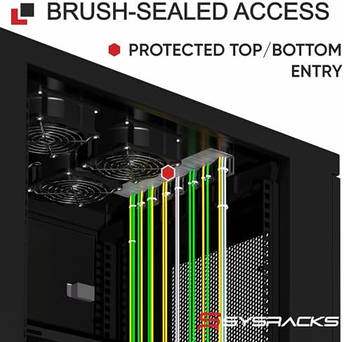 22U Home Server Rack Cabinet – 19" Floor Standing Network Rack, 32" Deep Homelab Rack with Locking Glass Door, Cooling Fans, PDU & Shelf for NAS, Router, Switch and AV Equipment