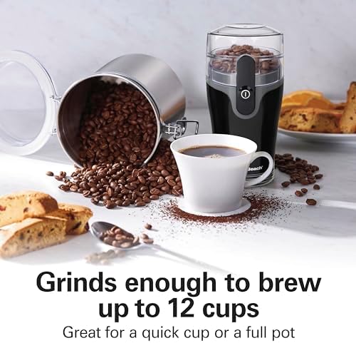 Hamilton Beach Fresh Grind Electric Coffee Grinder For Up To 12 Cups