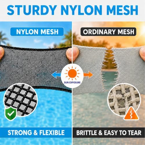 TidyMister 17.5 in Pool Skimmer Net with 10 ft Pole