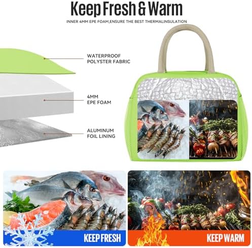 douyadady Lunch Bag&Box Women/Men Insulated&Reusable