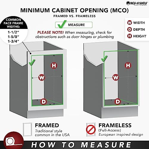 Rev-A-Shelf Pullout Organizer w/Soft-Close, Min Cabinet Opening 8.5" W
