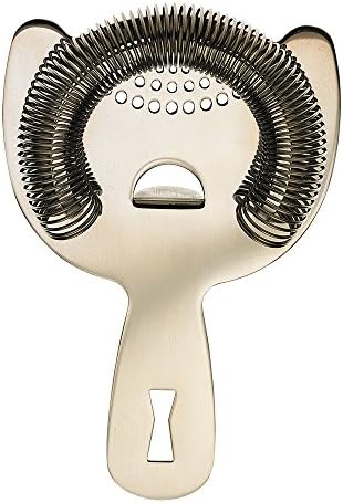 Barfly Heavy Duty Spring Bar Strainer, Stainless Steel