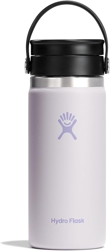 Hydro Flask Flex Sip Coffee Tumbler – Insulated Stainless Steel, Non Spill, Leak Proof Travel Coffee Cup 16 Oz Cloud Pink
