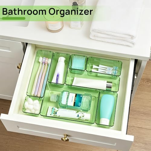 Vtopmart 25 Pack Plastic Drawer Organizers with Anti-slip Rubber Pads