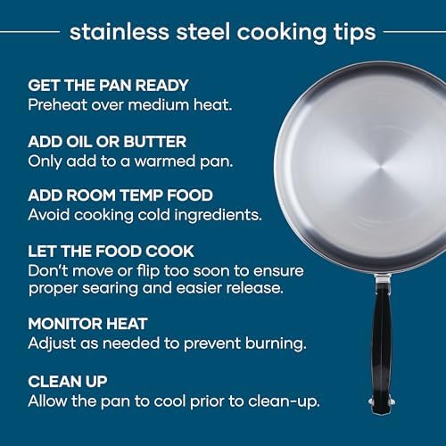 Farberware Classic Series Stainless Steel Frying Pan Set, Cookware Set