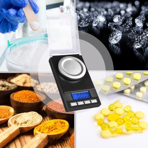 Fuzion Milligram Scale 50g/0.001g, Powder Scale 6-in-1 Kit