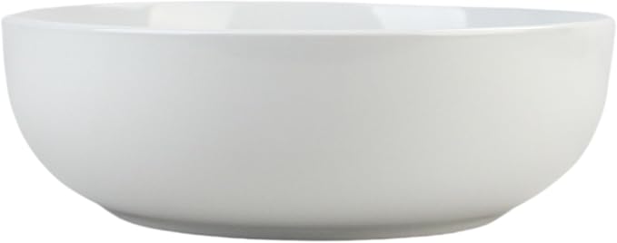 10 Strawberry Street Coupe Stoneware 9.5"/70oz Serving Bowl, White (Pack of 2)